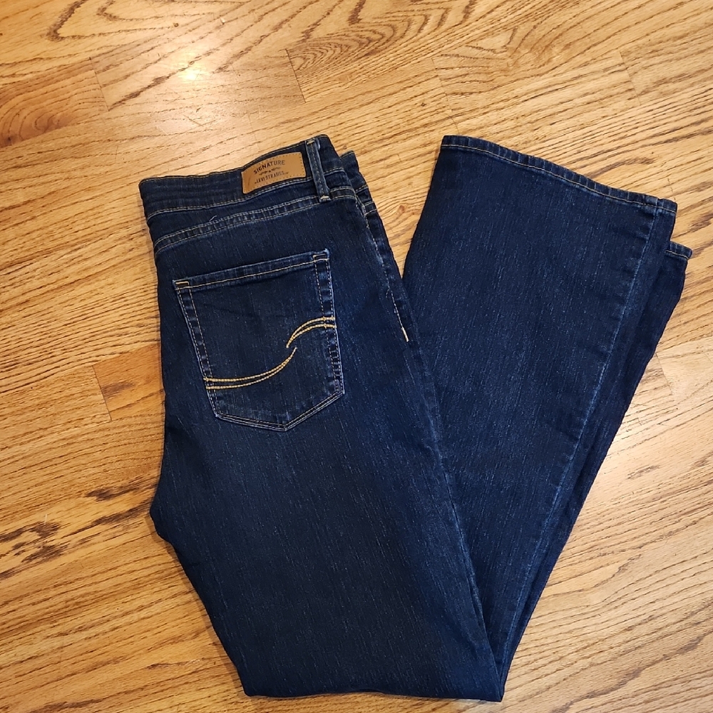 Signature by Levi Strauss Dark Blue Boot Cut Jeans